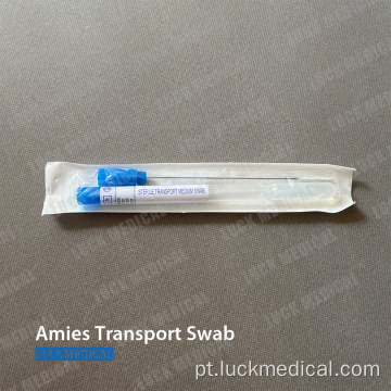 AMIES Transporte Swab Swab de aço inoxidável